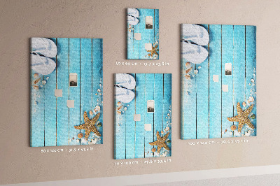 Strandslippers met eigen bedrukking op een blauw board