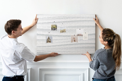 Kurkbord met modern golvend muurtextuurpatroon