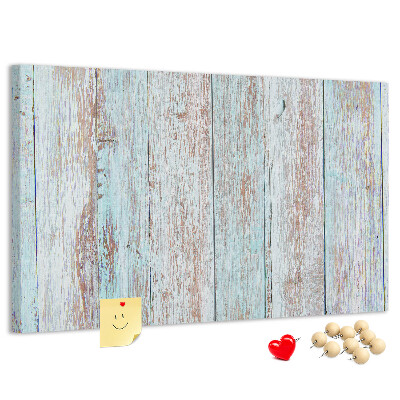 Kurkbord oude planken in verschillende blauwtinten