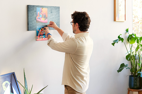 Kurk prikbord met oude kaart met geometrische patronen