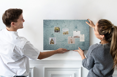 Kurk prikbord met oude kaart met geometrische patronen