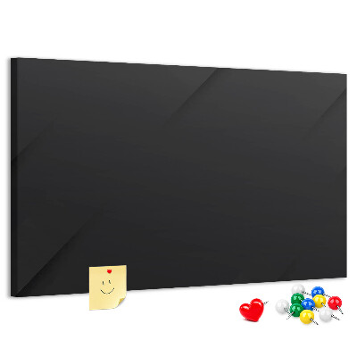 Prikbord zwart met gekleurde spelden