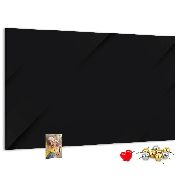 Prikbord zwart met gekleurde spelden