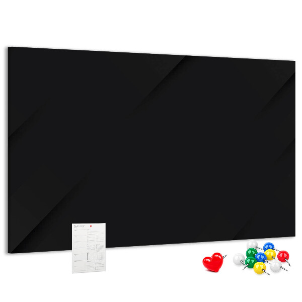 Prikbord zwart met gekleurde spelden