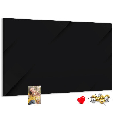 Prikbord zwart met gekleurde spelden