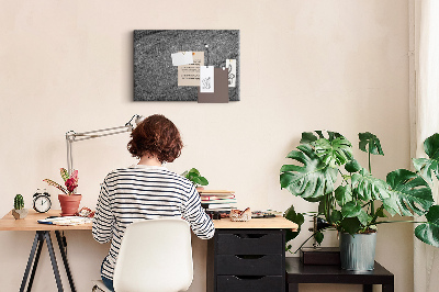 Kurkbord met steenstructuur in grijstinten
