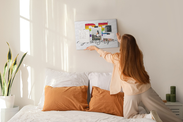 Kurken prikbord kleurrijk prikbord met een authentieke uitstraling