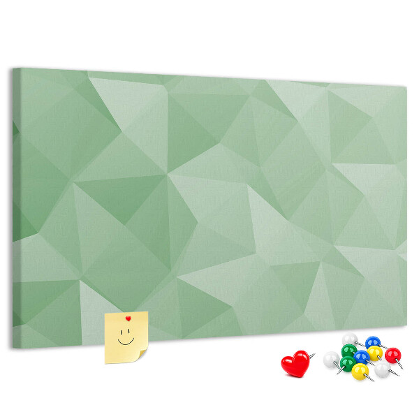 Kurkbord met abstract patroon in groene tinten