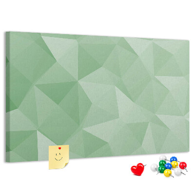 Kurkbord met abstract patroon in groene tinten