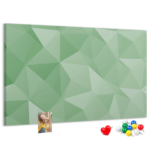 Kurkbord met abstract patroon in groene tinten