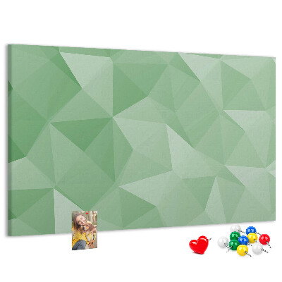 Kurkbord met abstract patroon in groene tinten