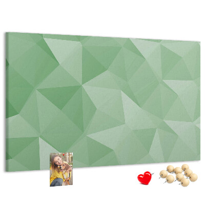 Kurkbord met abstract patroon in groene tinten
