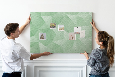 Kurkbord met abstract patroon in groene tinten