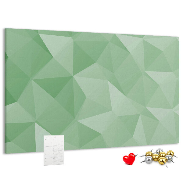 Kurkbord met abstract patroon in groene tinten