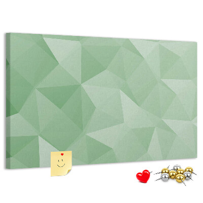 Kurkbord met abstract patroon in groene tinten
