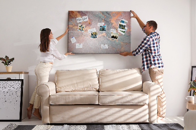 Prikbord abstract patroon in pasteltinten