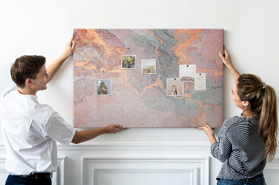 Prikbord abstract patroon in pasteltinten