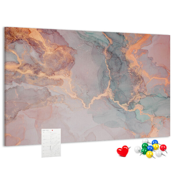 Prikbord abstract patroon in pasteltinten