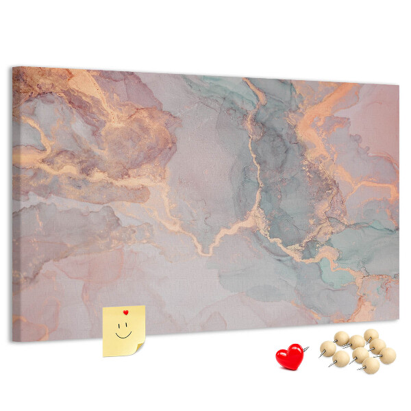 Prikbord abstract patroon in pasteltinten