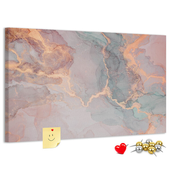 Prikbord abstract patroon in pasteltinten