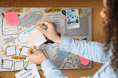Prikbord voor doelen en dromen