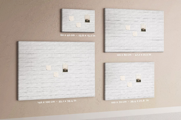 Kurk prikbord met witte houtlook