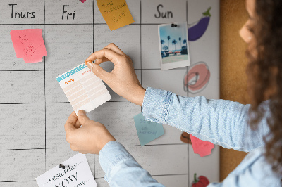 Kurkbord maaltijdplan voor de hele week