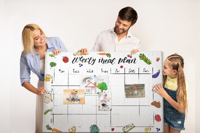 Kurkbord maaltijdplan voor de hele week