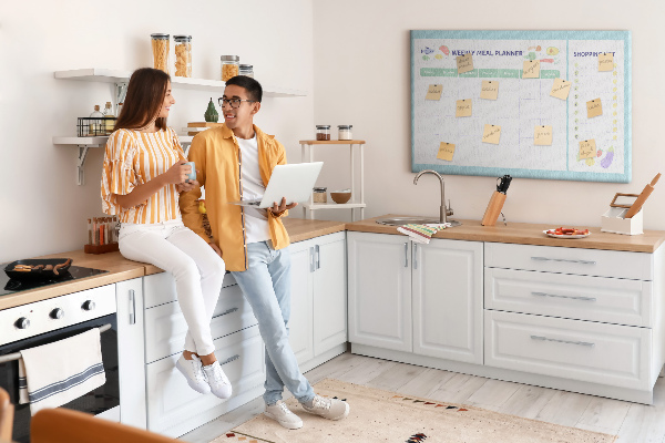 Kurkbord maaltijdplanner voor de hele week