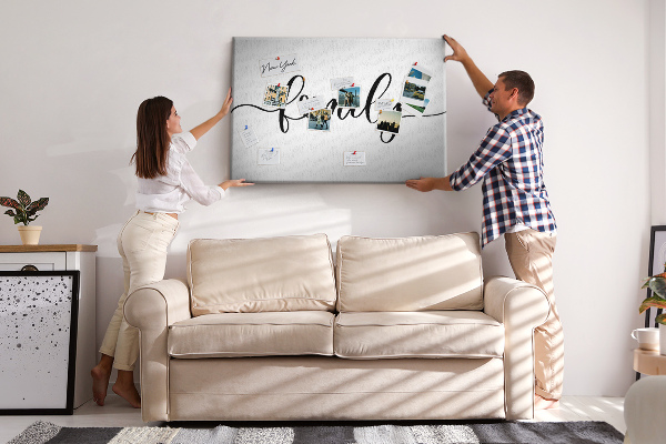 Prikbord familiebanden in elegante stijl