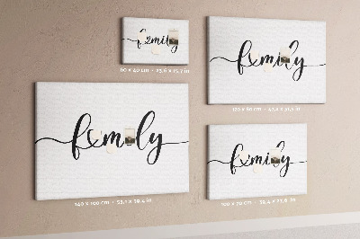 Prikbord familiebanden in elegante stijl