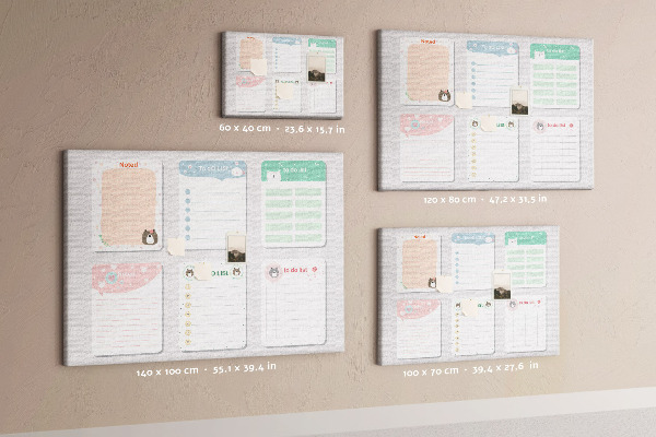 Prikbord kleurrijke notitieboekjes met een dierenmotief