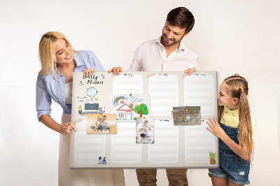 Kurkbord weekplanner met een minimalistisch design