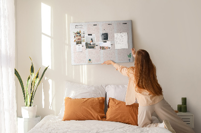 Kurkbord weekplanner met plantenaccenten