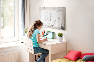 Weekplanner met bosdieren