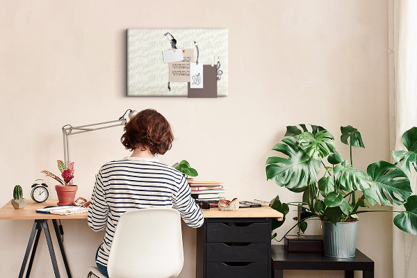 Kurkbord dansend silhouet met dunne lijnen