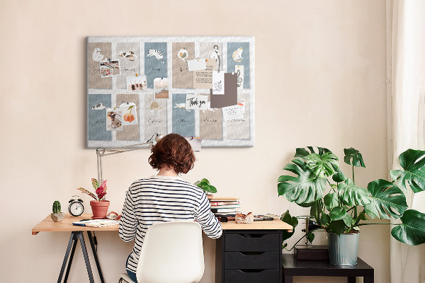 Kalender met illustraties van huisdieren prikbord met schattige dierenafbeeldingen