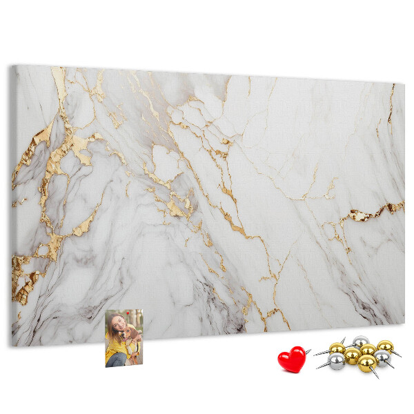 Kurkbord elegant marmer met gouden aderen