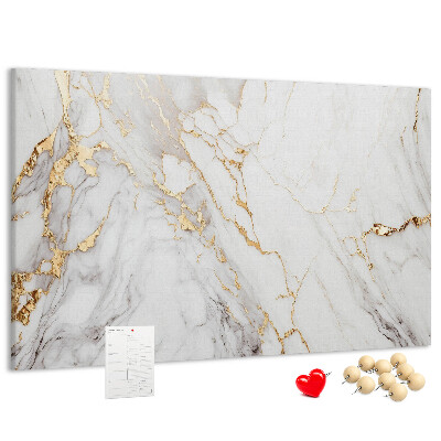 Kurkbord elegant marmer met gouden aderen