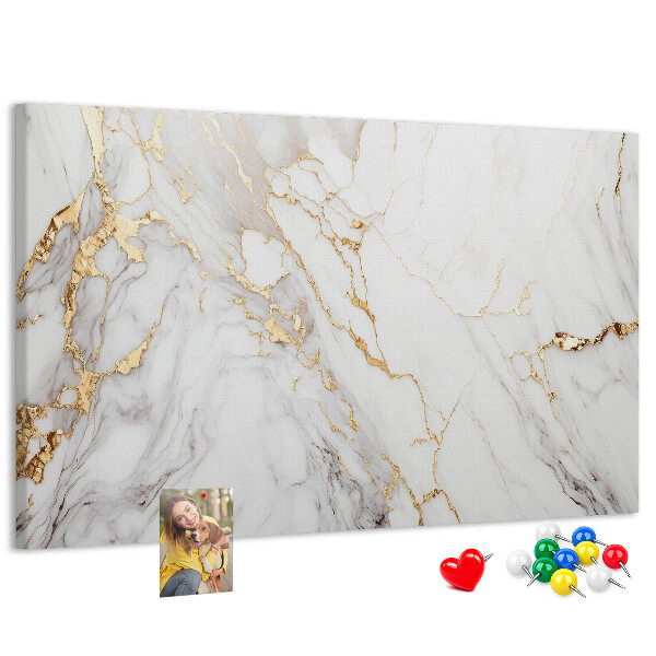 Kurkbord elegant marmer met gouden aderen