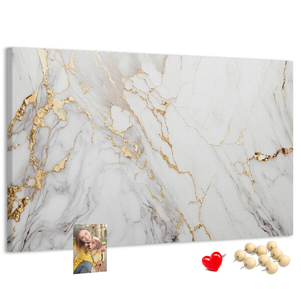 Kurkbord elegant marmer met gouden aderen