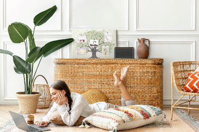 Kurkbord boommotief met groene bladeren