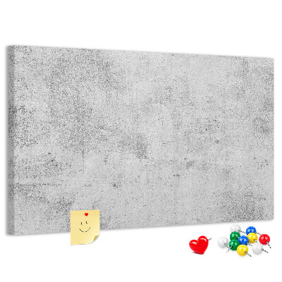 Kurk prikbord met een grijze betonlook en textuur