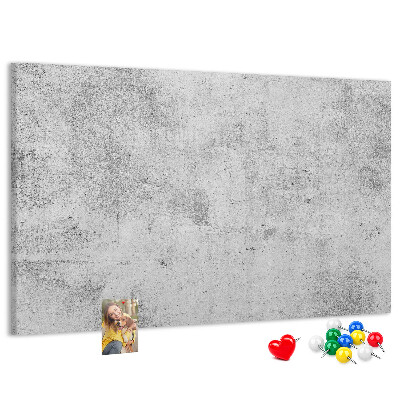 Kurk prikbord met een grijze betonlook en textuur