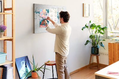 Kurkbord wereldkaart met aquarel design