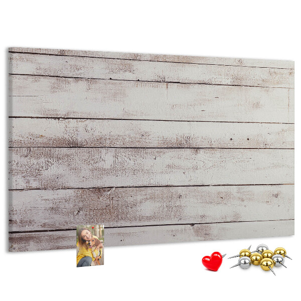 Prikbord rustieke plank met slijtageplekken