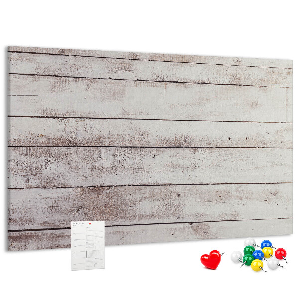 Prikbord rustieke plank met slijtageplekken