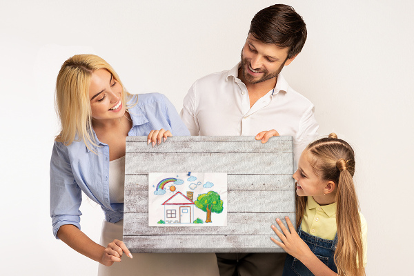 Prikbord rustieke plank met slijtageplekken