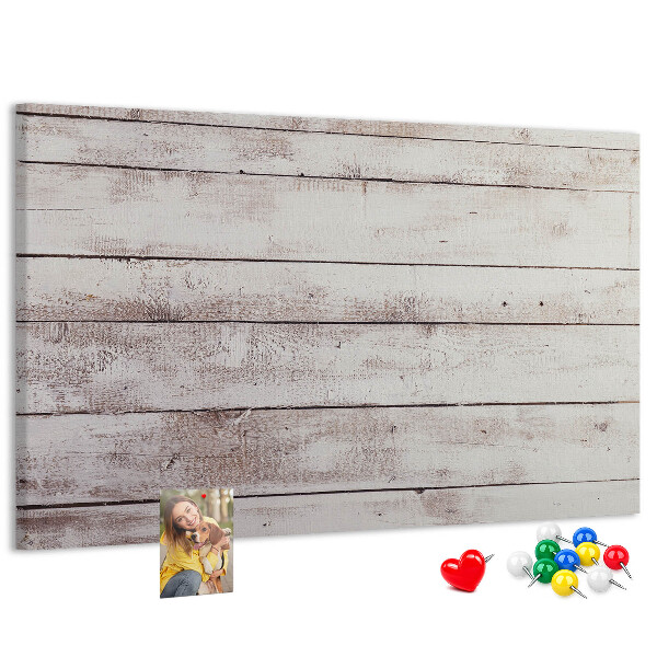 Prikbord rustieke plank met slijtageplekken