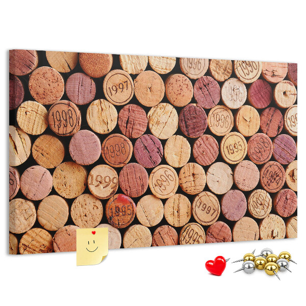 Kurkbord in diverse houttinten
